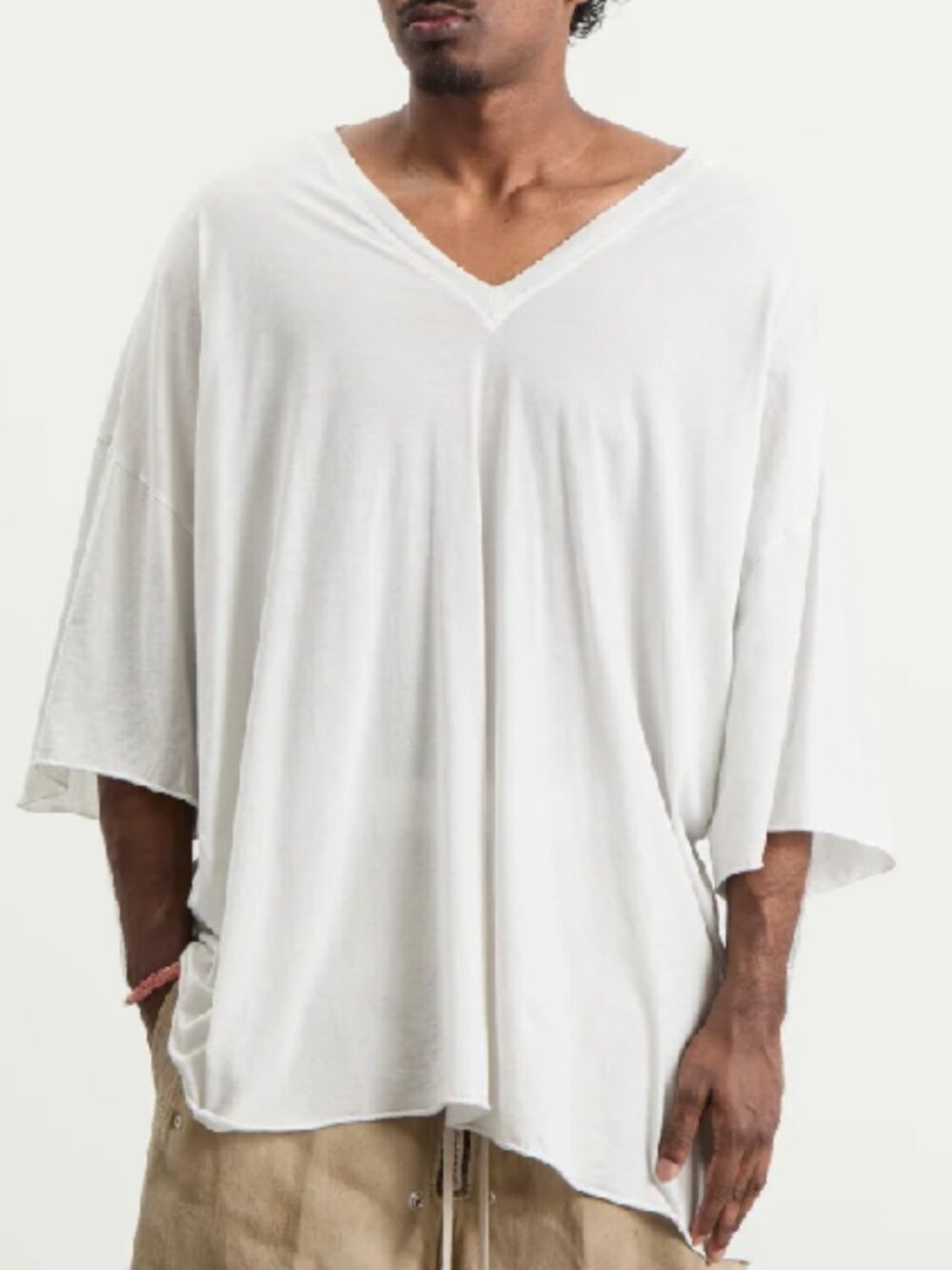 BNWT SS26 RICK OWENS "TEMPLE" V NECK TOMMY TSHIRT UNI